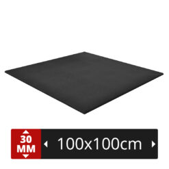 "FitPRO" 100x100x3cm schwarz - Heavy Weight Fitness- & Bodenschutzmatte
