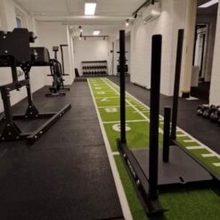 "FitPro-100x100x2" schwarz - Fitness- & Bodenschutzmatte – Bild 4