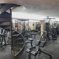 "FitPro-100x100x2" schwarz - Fitness- & Bodenschutzmatte – Bild 3