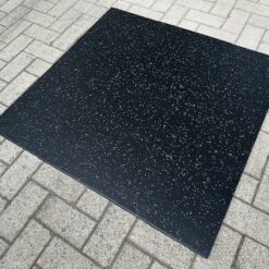 "FitUltra"-100x100x2cm schwarz/grau - Bodenschutzmatte inkl. 3 Verbinder