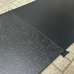 "FitUltra"-100x100x2cm schwarz/grau - Bodenschutzmatte inkl. 3 Verbinder – Bild 5