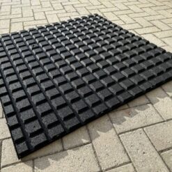 Fitnessboden "FitFlex" 100x100x3cm, schwarz, mit Stollenunterseite – Bild 6
