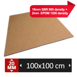"FitUltraSandWash-100x100x2"cm Design - Bodenschutzmatte inkl. 3 Verbinder